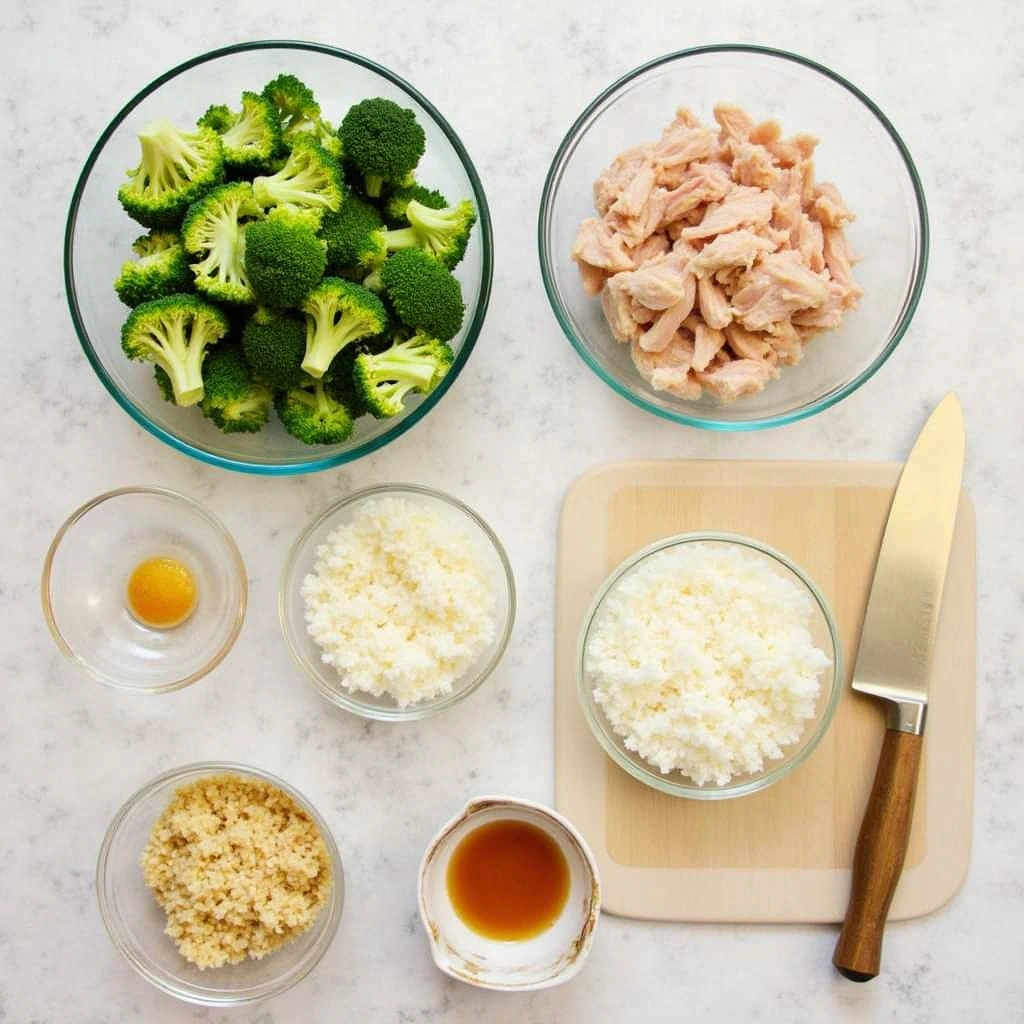 Chicken Broccoli Rice Casserole Recipes Cheesy and Easy Step 1 Prepare Ingredients