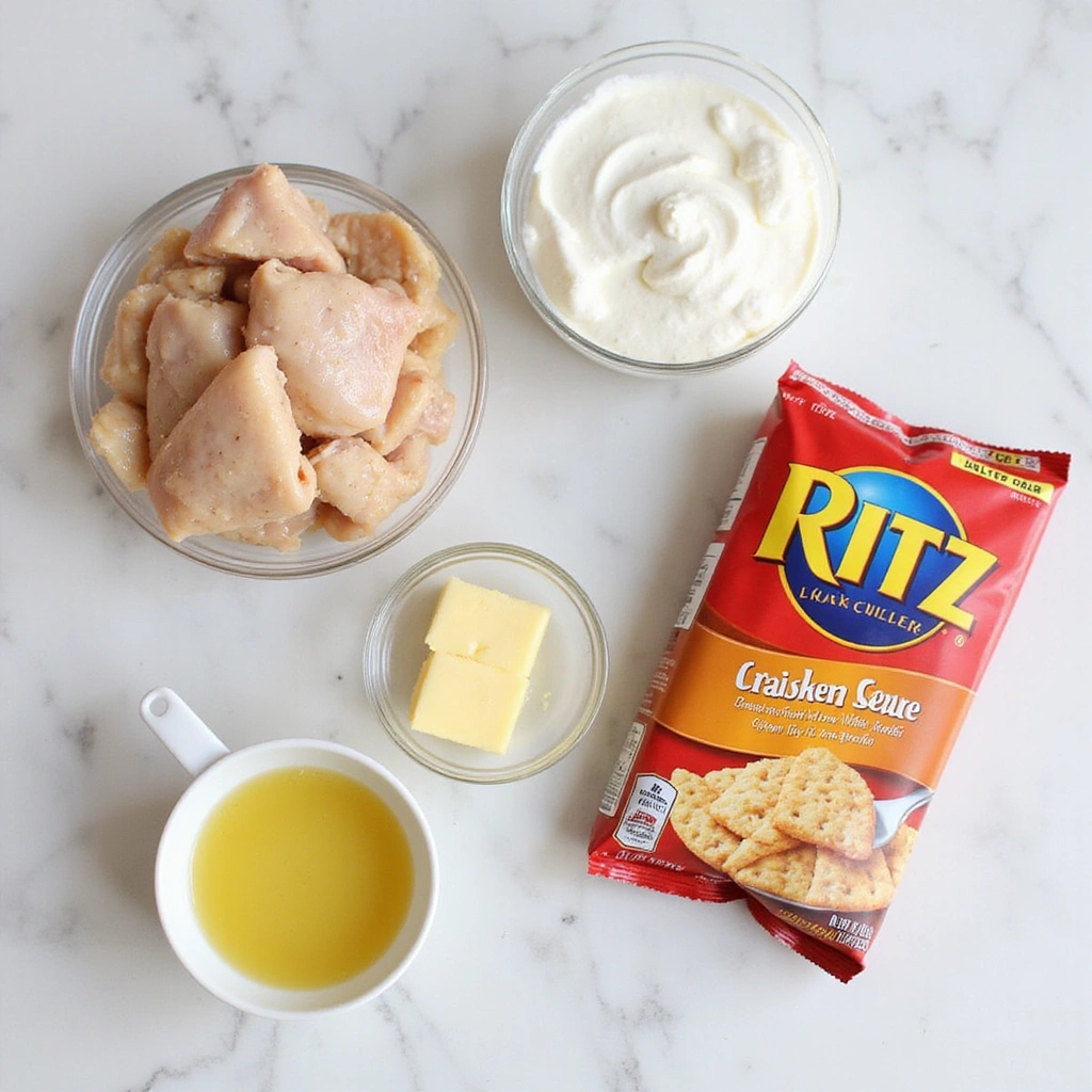 Chicken Casserole Recipes Ritz Crackers Buttery and Crispy Step 1 Prepare Ingredients