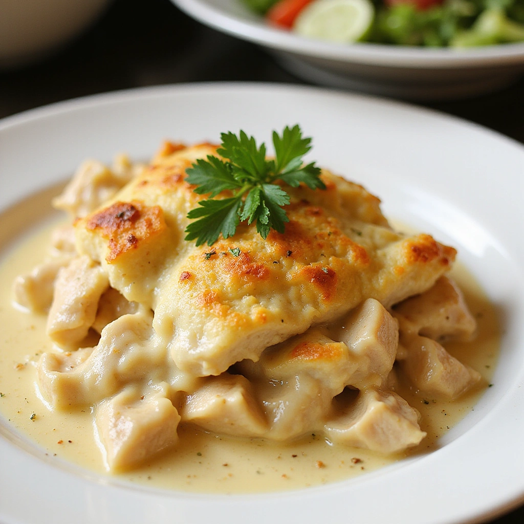 Chicken Cordon Bleu Easy Casserole Recipes Creamy Cheesy Step 7 Serve and Enjoy