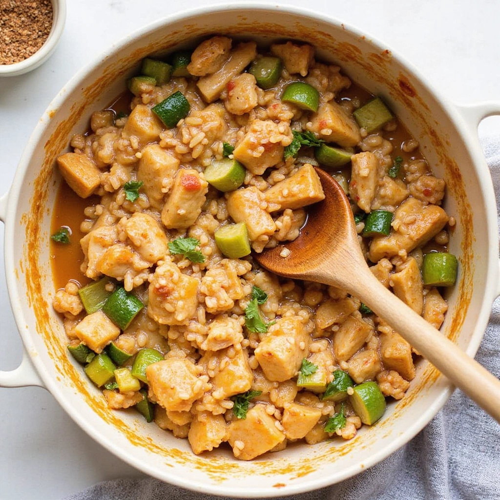 Chicken and Brown Rice Casserole Recipes Nutritious Easy Step 4 Combine Ingredients