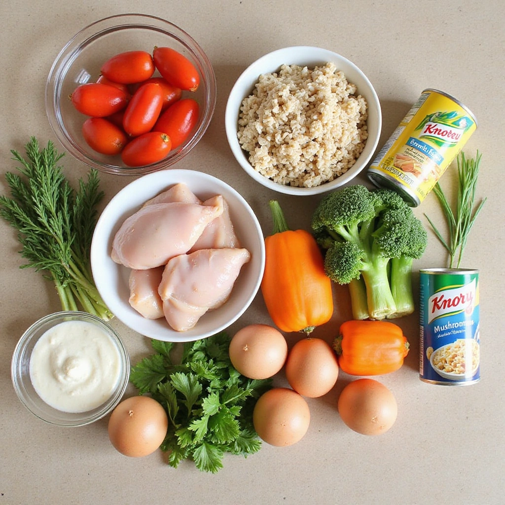 Chicken and Knorr Rice Casserole Recipes Family Favorite 1 Chicken and Knorr Rice Casserole Recipes Family Favorite Step 1 Prepare Ingredients