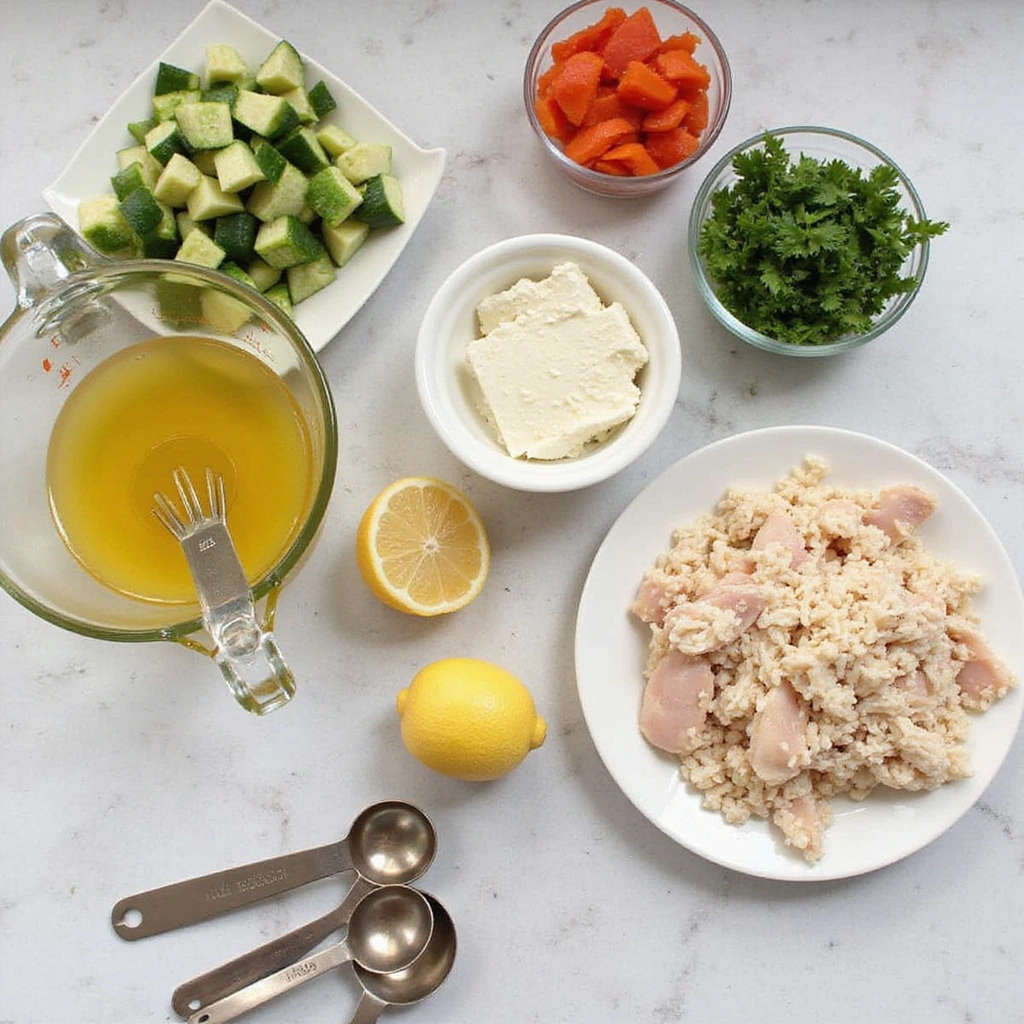 Chicken and Rice Casserole Recipes Crockpot Slow Cooked Step 1 Prepare Ingredients
