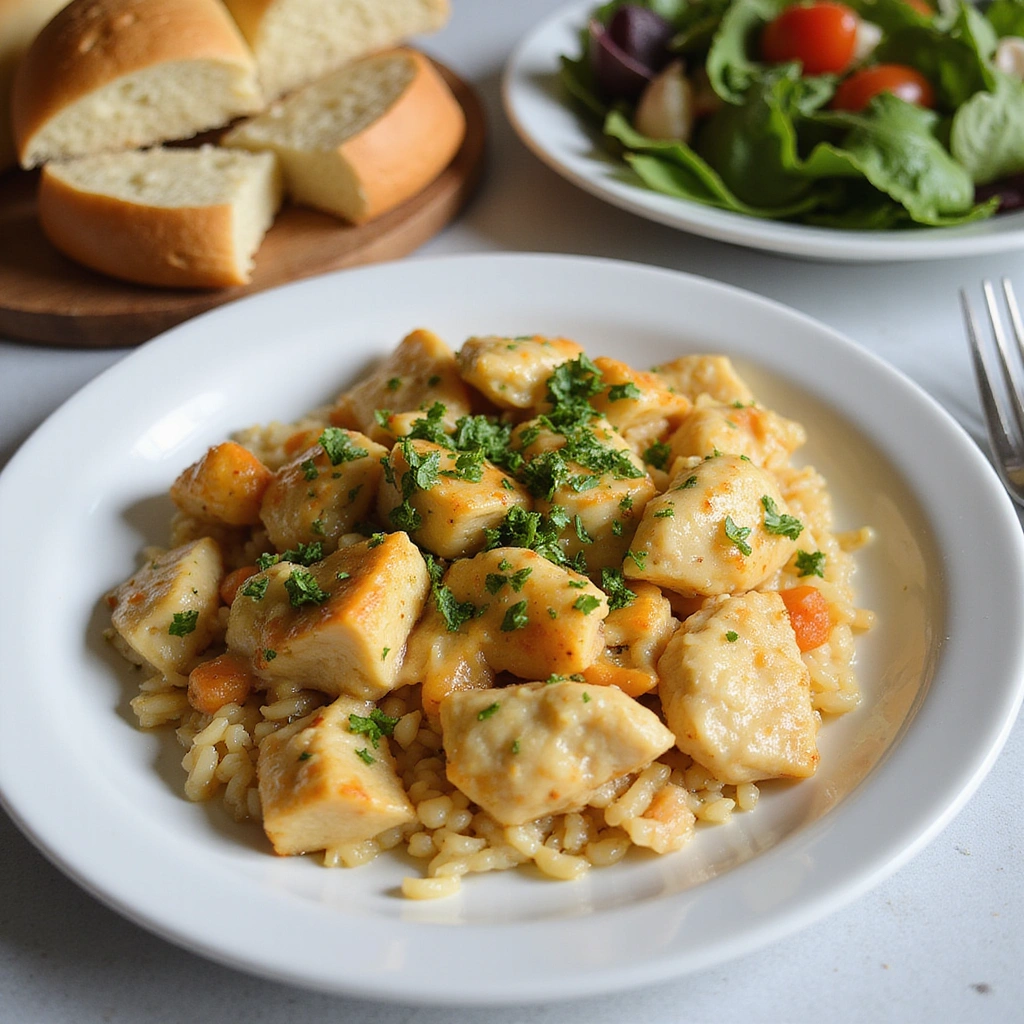 Chicken and Rice Casserole Recipes Crockpot Slow Cooked Step 10 Serve and Enjoy