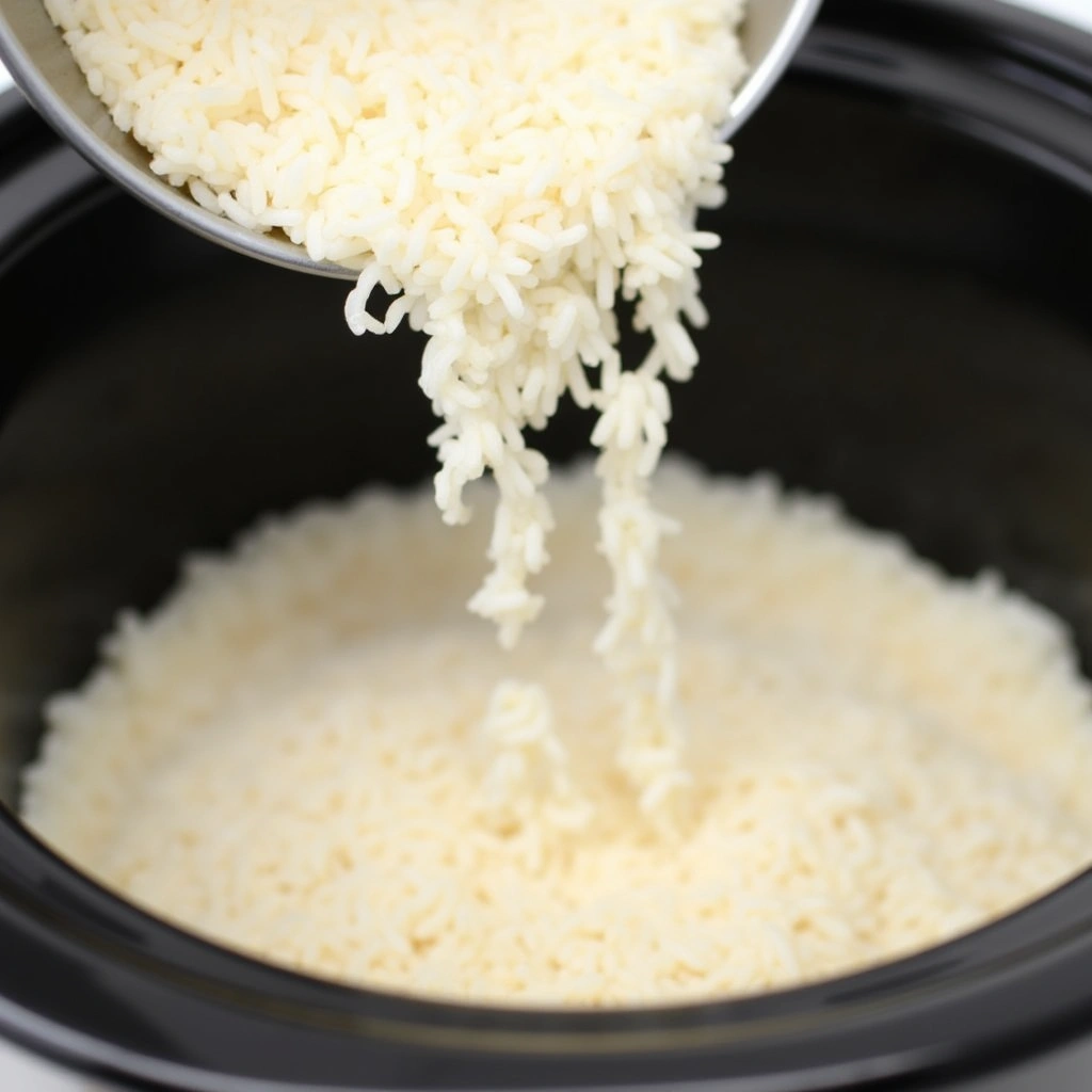 Chicken and Rice Casserole Recipes Crockpot Slow Cooked Step 2 Layer the Rice