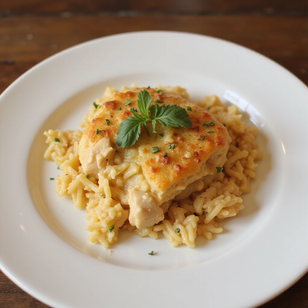 Chicken and Rice Casserole Recipes Ritz Cracker Topping Step 7 Cool and Serve