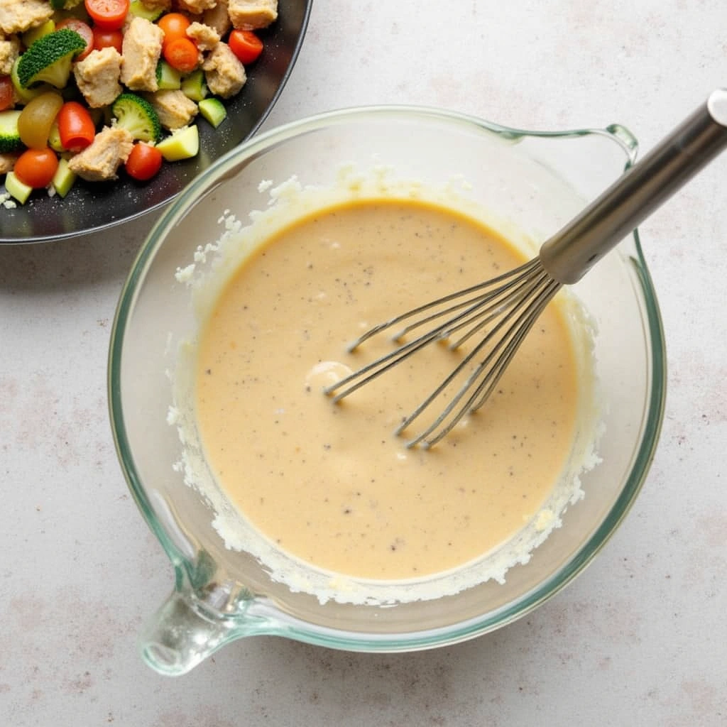 Chicken and Wild Rice Casserole Recipes Creamy Hearty Step 4 Prepare the Sauce