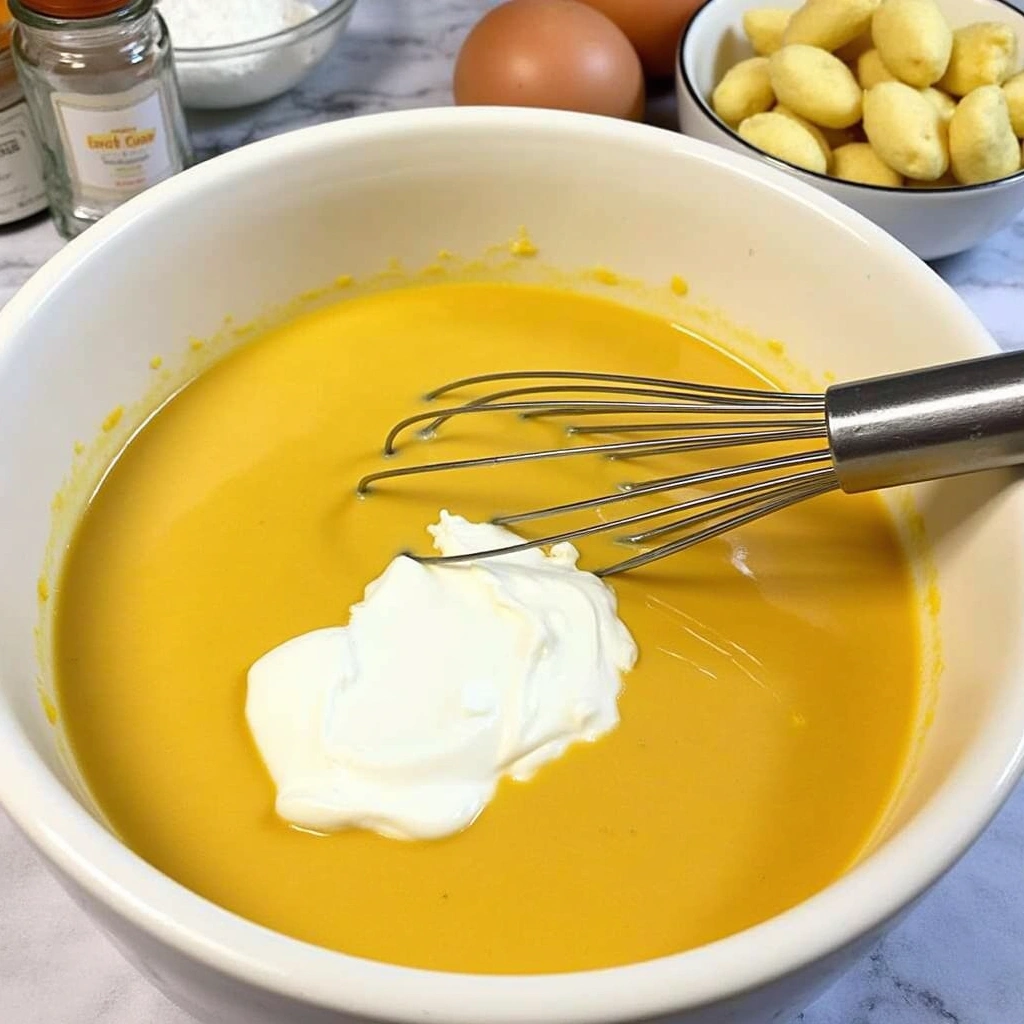 Creamy Chicken and Rice Casserole Recipes Classic Comfort Food Step 3 Combine Sauce Ingredients