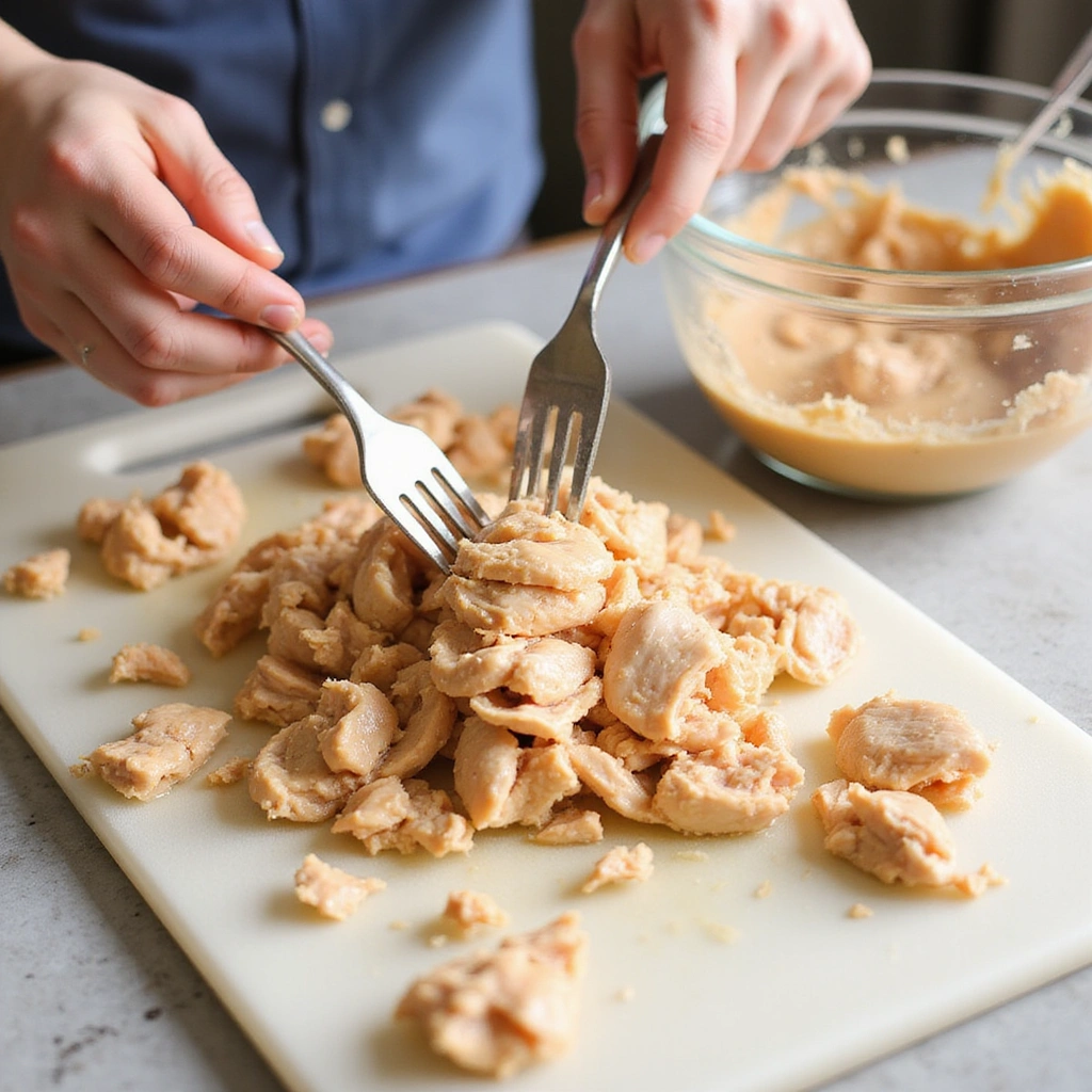 Easy Dump Casserole Recipes for Dinner No Hassle 3 Easy Dump Casserole Recipes for Dinner No Hassle Step 3 Shred Chicken