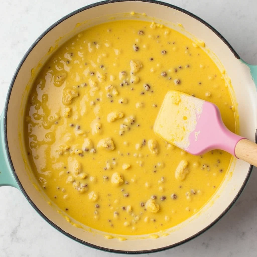 Egg and Sausage Casserole Recipes High Protein Breakfast Step 6 Pour into Casserole Dish