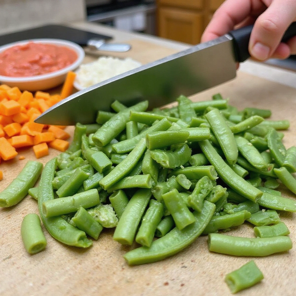 Fresh Green Bean Casserole Recipes Homemade Favorite Step 1 Prepare Ingredients