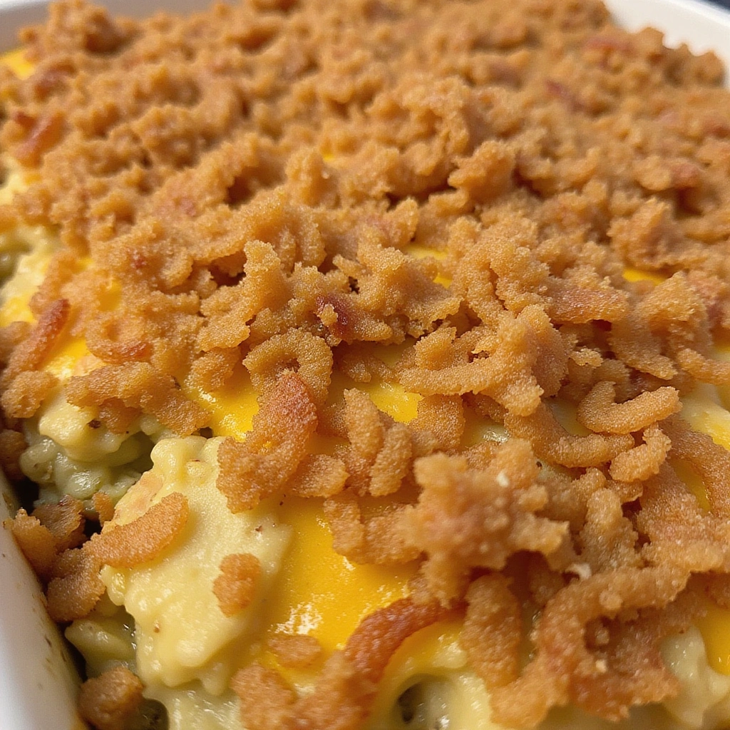 Fresh Green Bean Casserole Recipes Homemade Favorite Step 6 Add the Topping