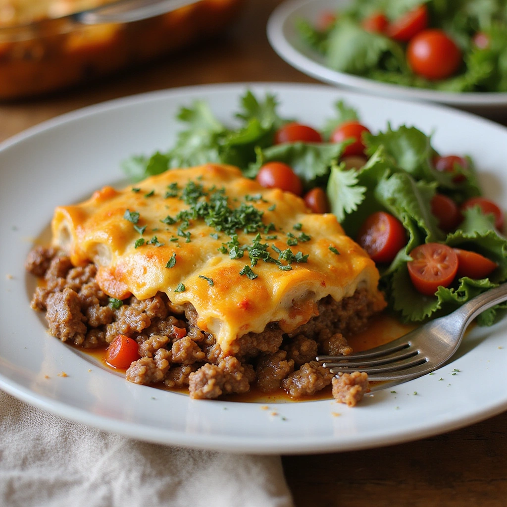 Ground Beef Casserole Recipes Healthy Weeknight Ideas Step 8 Serve and Enjoy