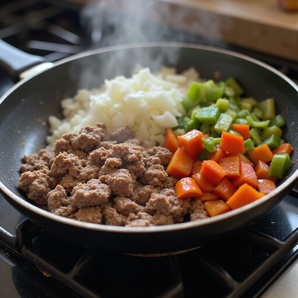 Ground Beef Recipes for Dinner Easy Mexican Enchilada Casserole Step 2 Brown the Ground Beef