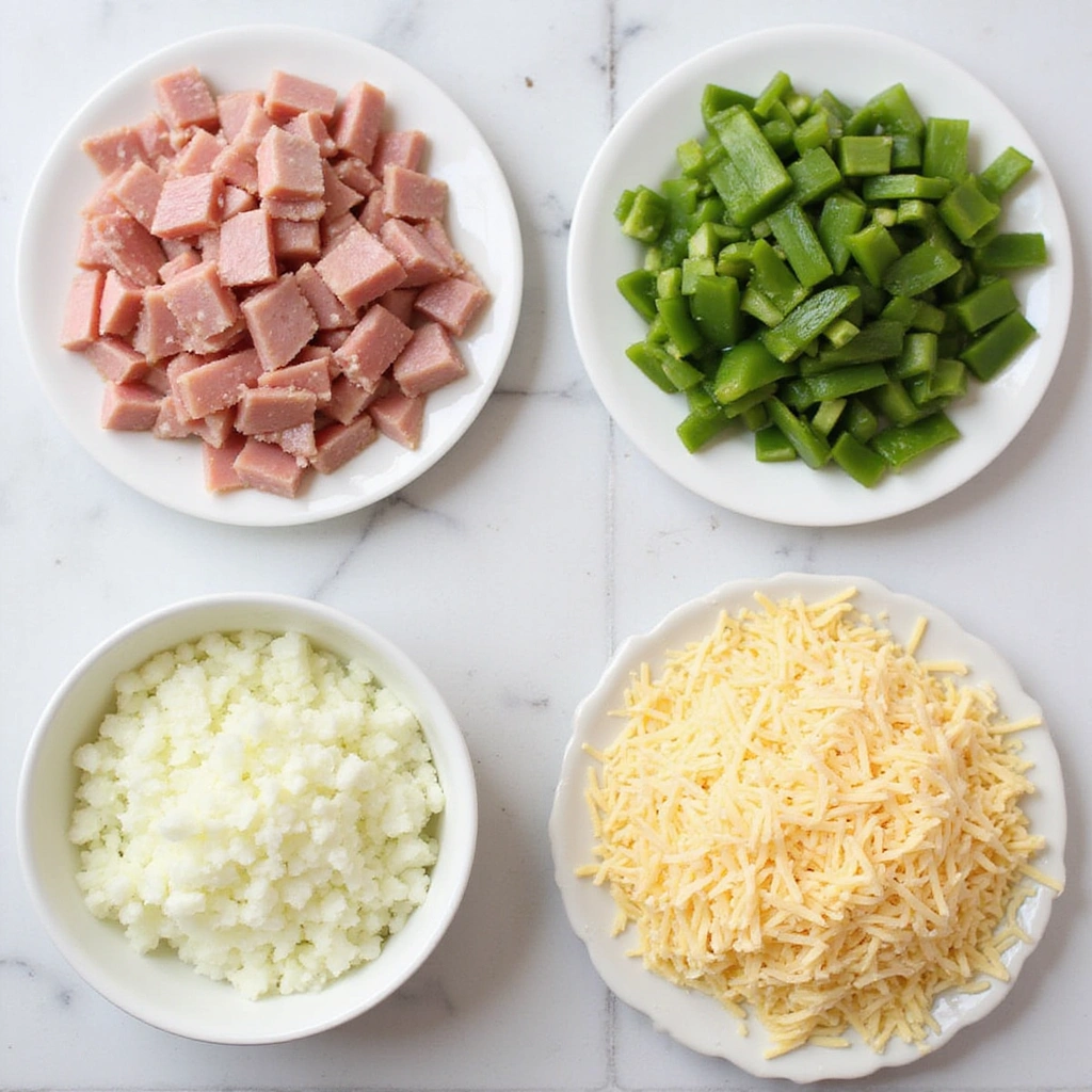 Ham and Egg Casserole Recipes Simple Breakfast Bake 1 Ham and Egg Casserole Recipes Simple Breakfast Bake Step 1 Prepare Ingredients