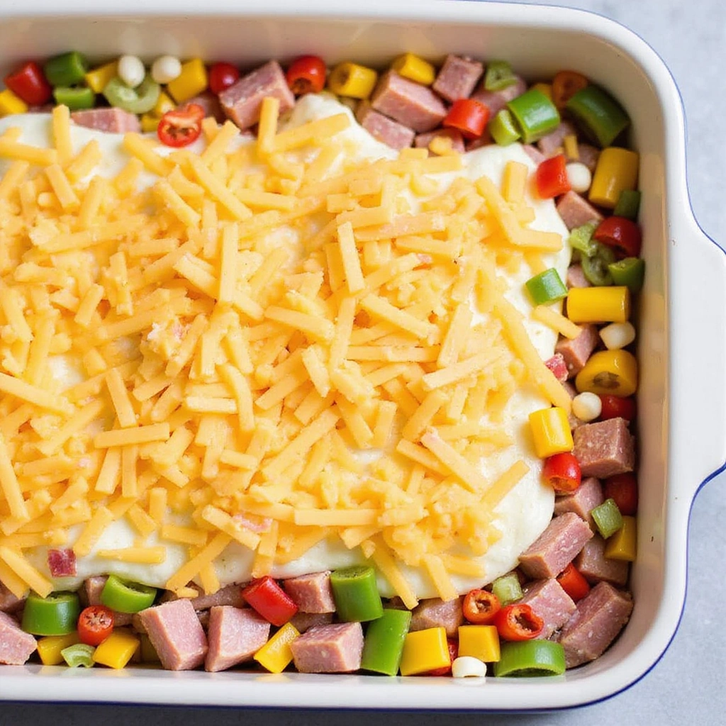 Ham and Egg Casserole Recipes Simple Breakfast Bake 5 Ham and Egg Casserole Recipes Simple Breakfast Bake Step 5 Layer the Ingredients