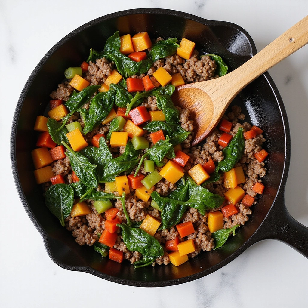 Low Carb Ground Beef Casserole Recipes Family Friendly Step 3 Add Vegetables