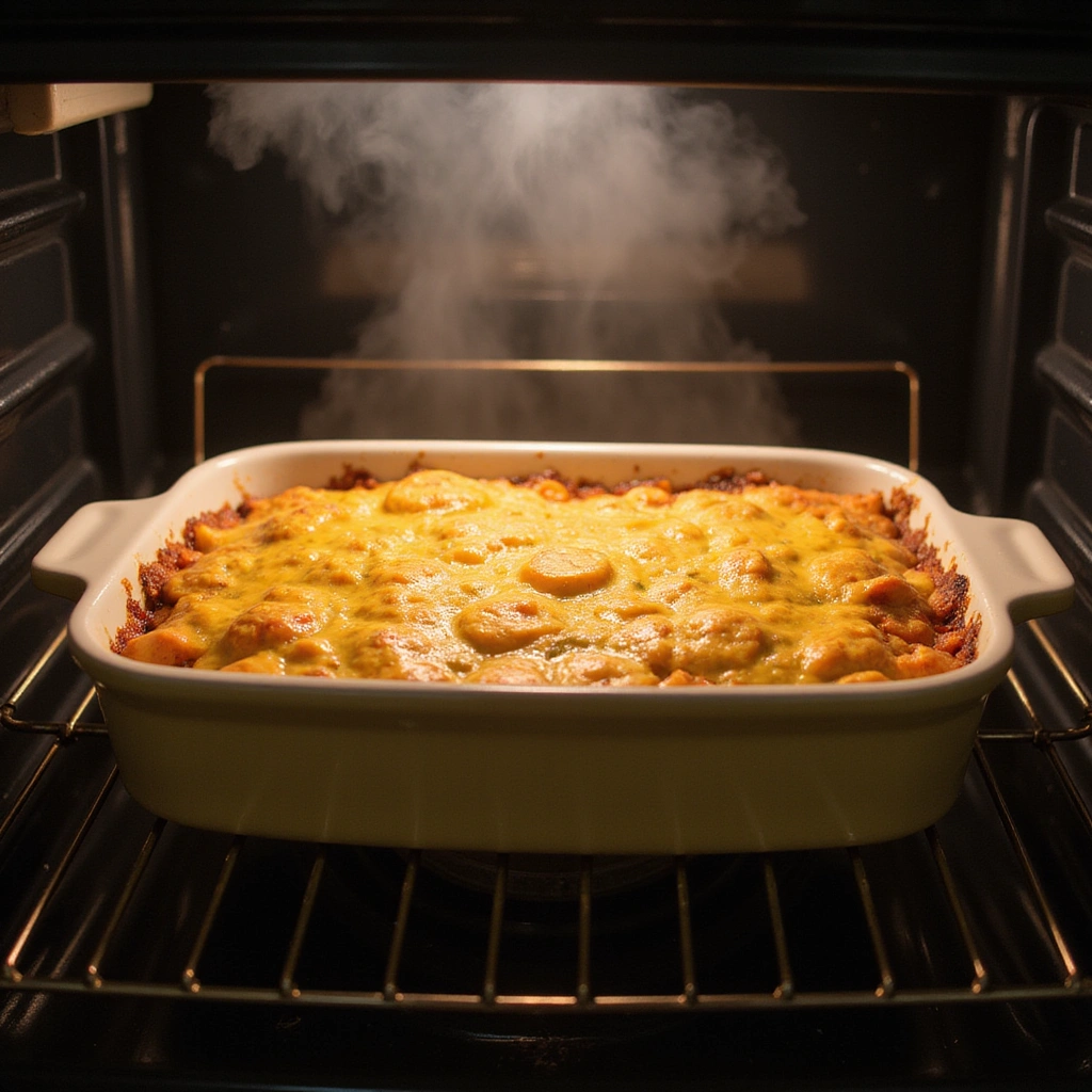 Optavia Lean and Green Recipes 51 Easy Pizza Casserole Step 8 Bake the Casserole