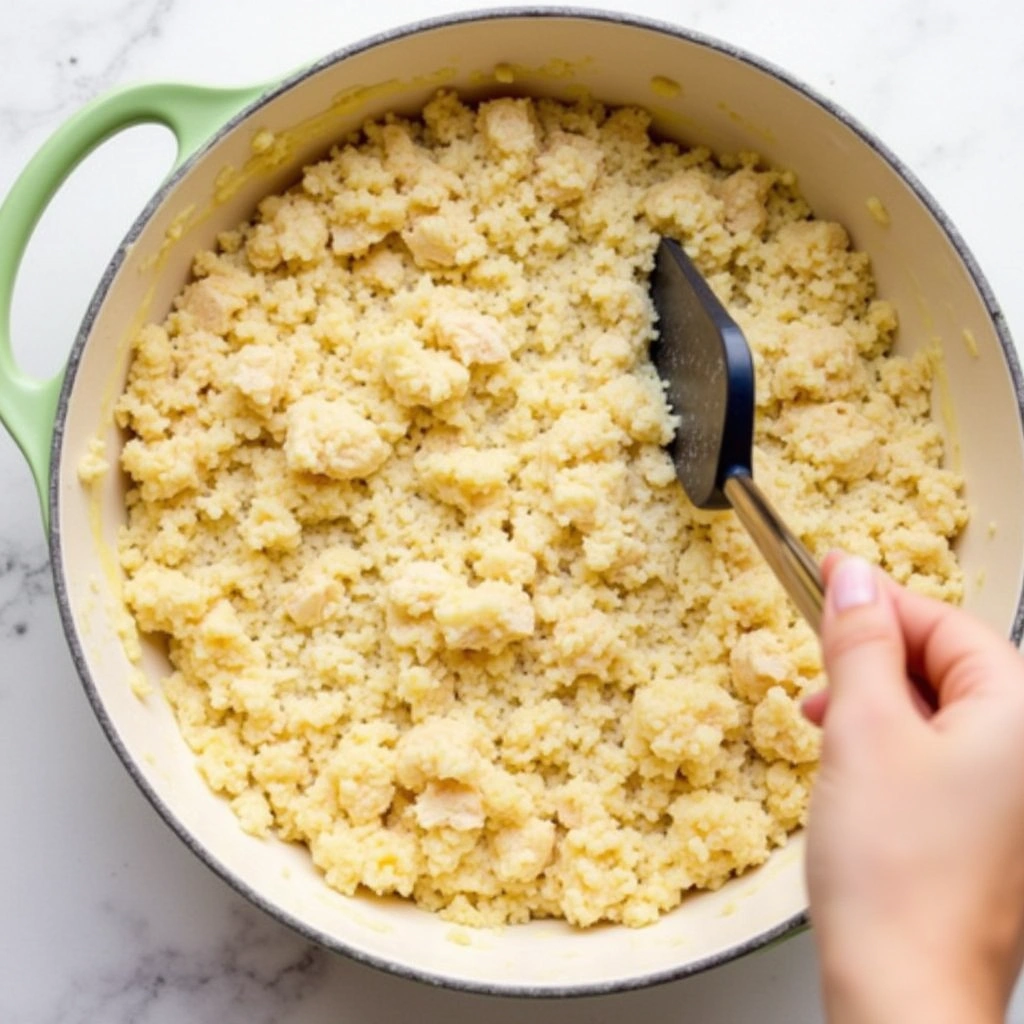 Rotisserie Chicken and Rice Casserole Recipes Quick Dinner Step 5 Transfer to Casserole Dish