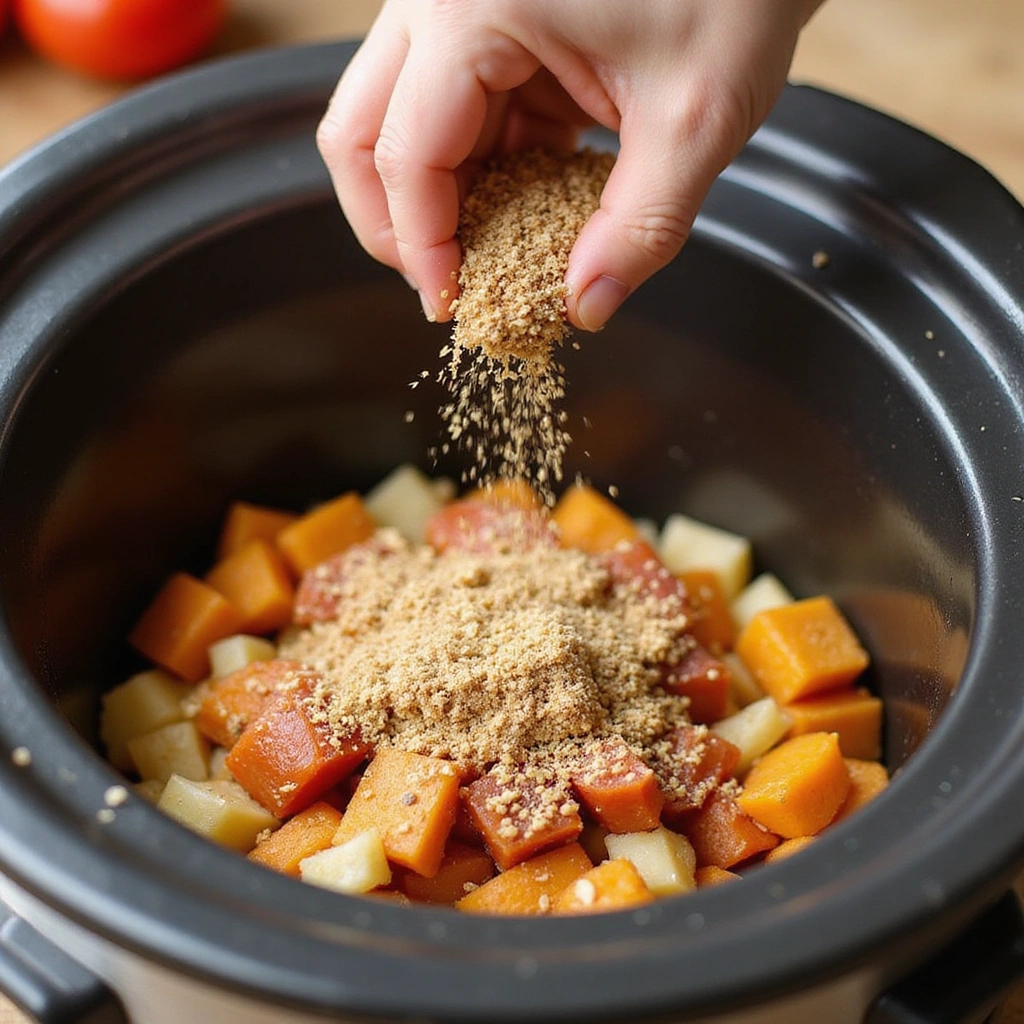 Slow Cooker Chicken Casserole Recipes Weeknight Favorite Step 6 Seasoning the Casserole