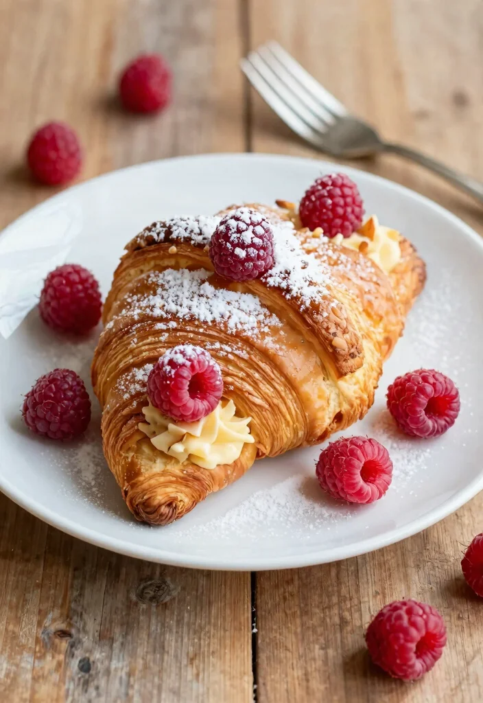 10 Croissant Dessert Recipes for Flaky Bakery Style Treats 2. Raspberry Almond Croissant Tart 0