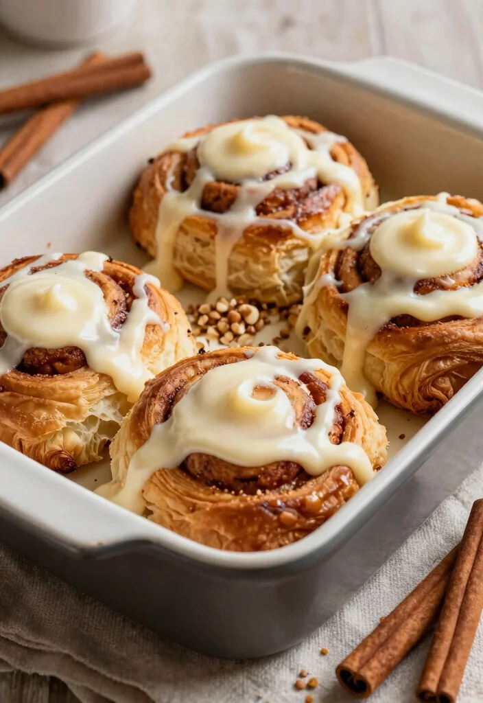 10 Croissant Dessert Recipes for Flaky Bakery Style Treats 3. Cinnamon Roll Croissant Bake 0