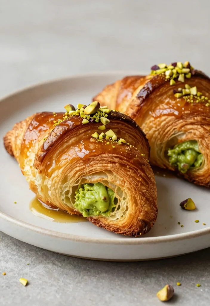 10 Croissant Dessert Recipes for Flaky Bakery Style Treats 9. Pistachio and Cardamom Croissant Rolls 0