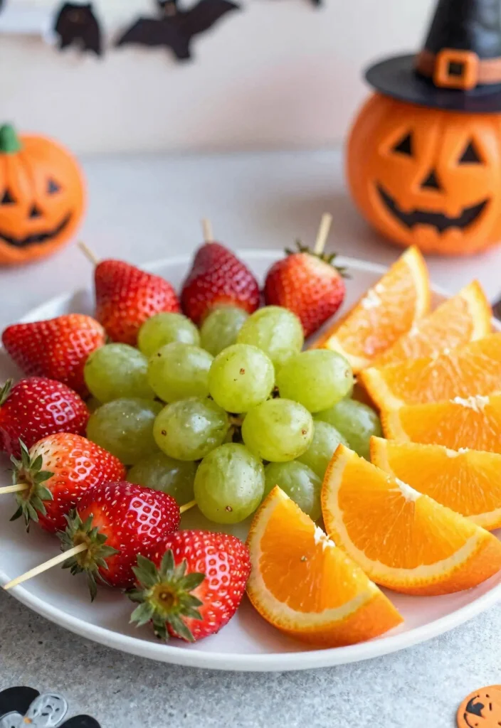 10 Halloween Dinner Recipes for Fun Family Nights 100 10 Halloween Dinner Recipes for Fun Family Nights 10. Halloween Fruit Kabobs 0