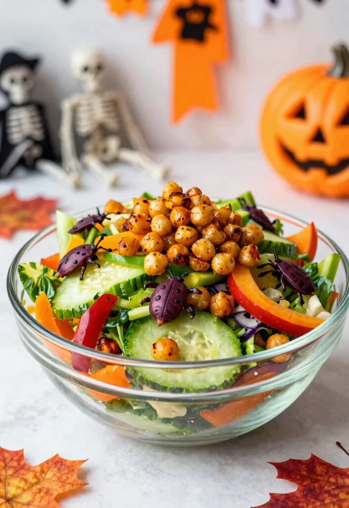10 Halloween Dinner Recipes for Fun Family Nights 56 10 Halloween Dinner Recipes for Fun Family Nights 6. Creepy Crawly Salad 0