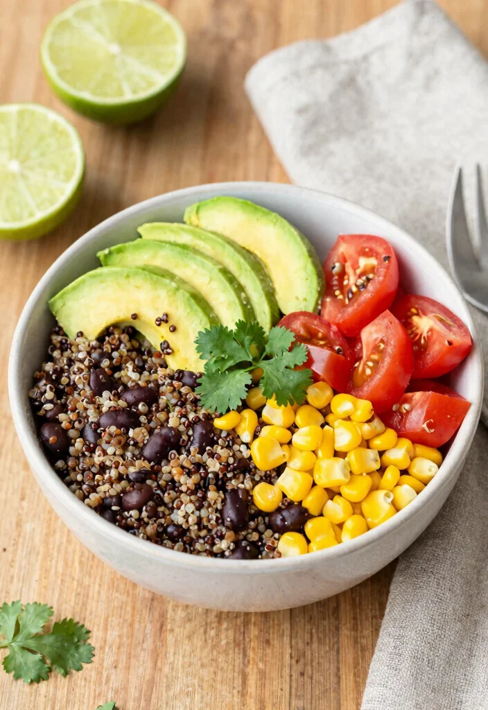 10 Healthy Dinner Recipes for One Quick and Easy Plant Based Meals 1. Zesty Quinoa Black Bean Bowl 0