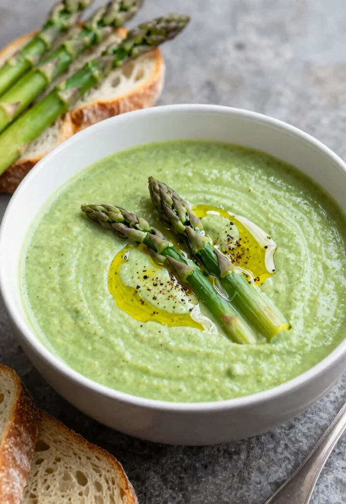 10 Keto Asparagus Recipes for Simple Fresh Sides 2. Creamy Asparagus Soup 0
