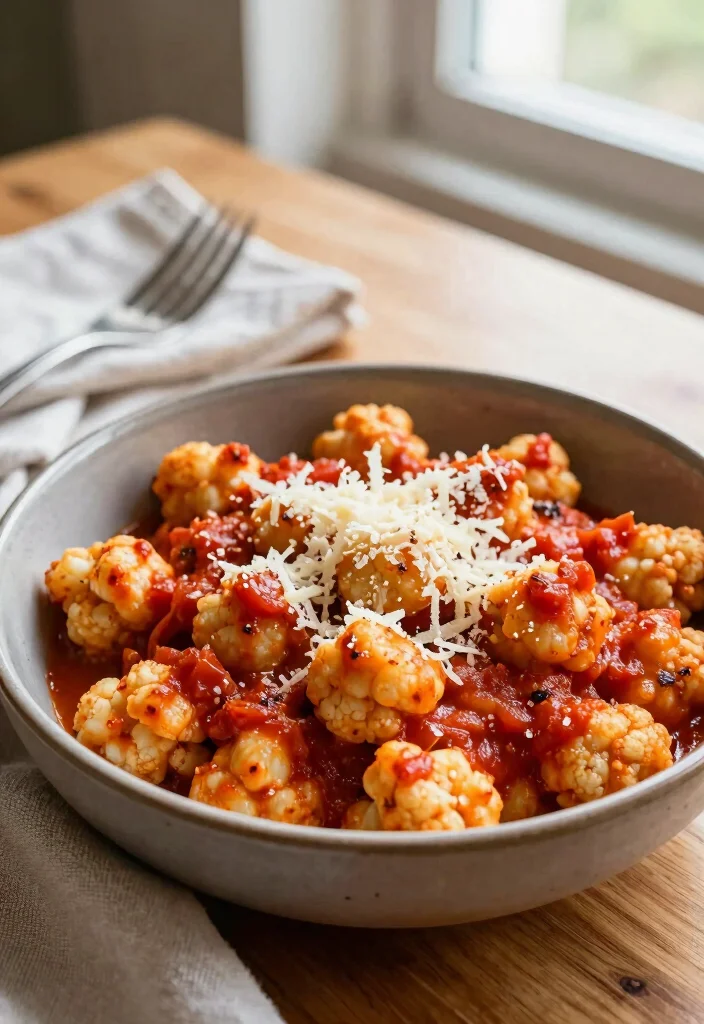 10 Keto Riced Cauliflower Recipes for Simple Swaps 45 10 Keto Riced Cauliflower Recipes for Simple Swaps 5. Cauliflower Gnocchi in Tomato Sauce 0