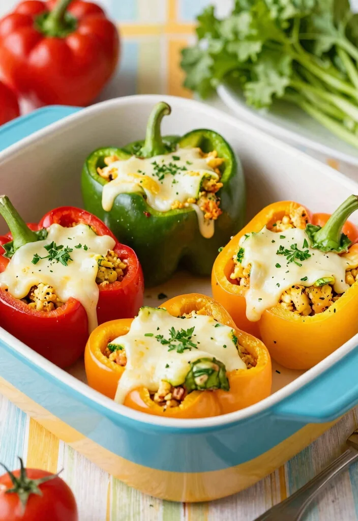 10 Keto Zucchini Recipes for Easy Savory Dishes 4. Zucchini and Cheese Stuffed Peppers 0