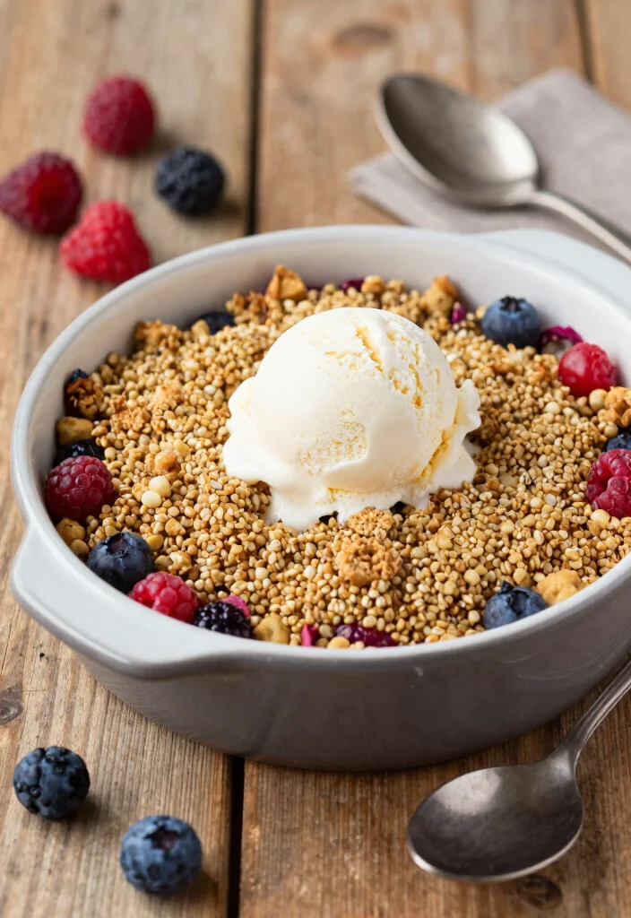 10 Quinoa Dessert Recipes for Wholesome Sweet Bakes 7. Quinoa Berry Crumble 0