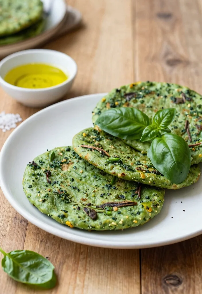 10 Vegan Flatbread Recipes for Easy Homemade Baking 12 10 Vegan Flatbread Recipes for Easy Homemade Baking 2. Spinach and Herb Vegan Flatbread 0