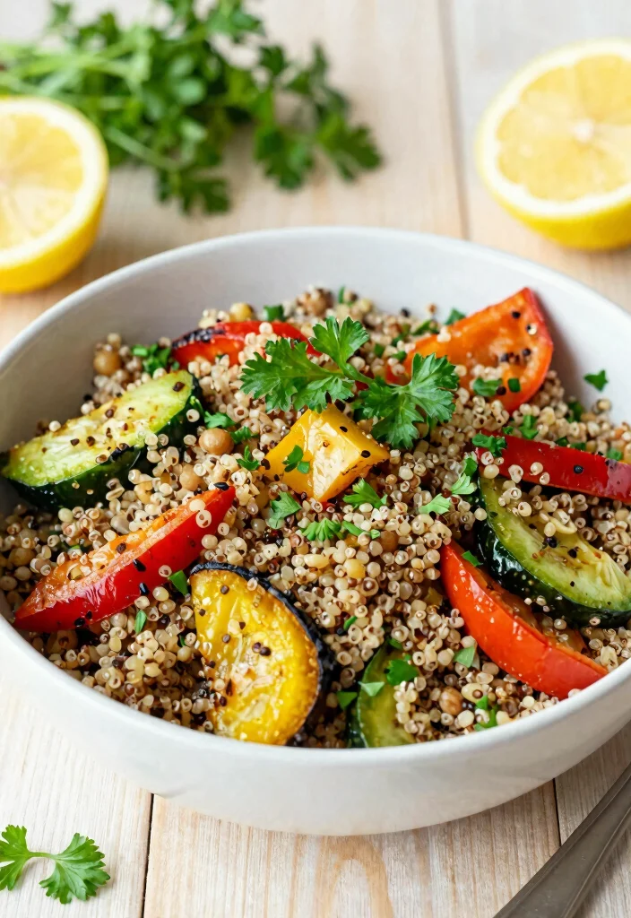 10 Vegan Low FODMAP Recipes for Gentle Plant-Based Meals 45 10 Vegan Low FODMAP Recipes for Gentle Plant Based Meals 5. Quinoa Salad with Roasted Vegetables 0