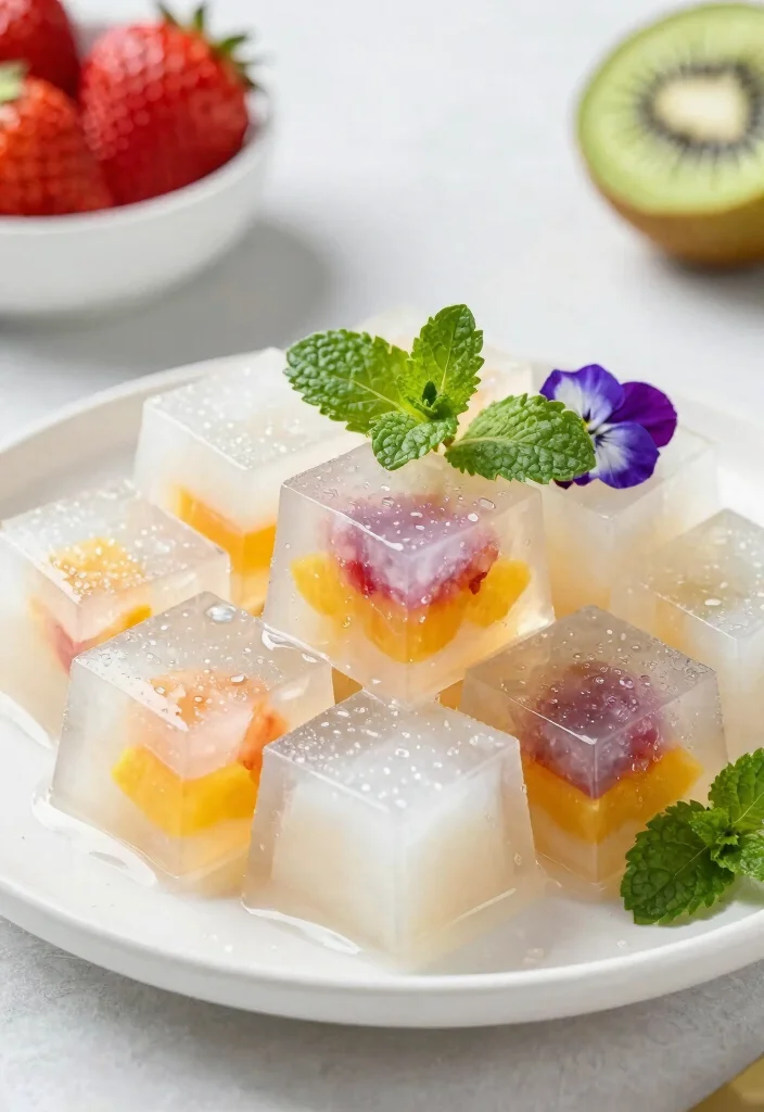 12 Asian Dessert Recipes with Light Delicate Sweet Flavors 1. Coconut Jelly Koh Pudding 0