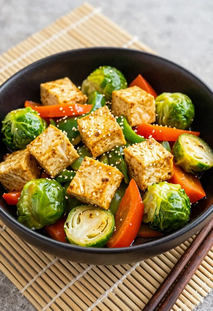 12 Healthy Brussels Sprout Recipes for Crispy Savory Meals 23 12 Healthy Brussels Sprout Recipes for Crispy Savory Meals 3. Brussels Sprout Stir Fry with Tofu 0
