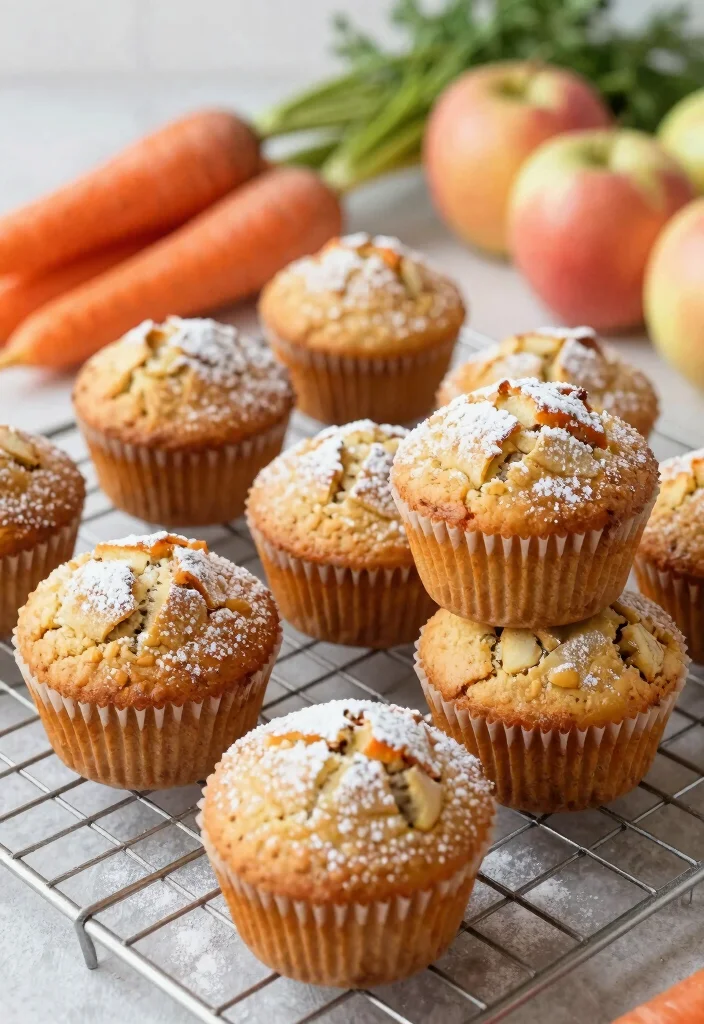 12 Healthy Carrot Recipes for Fresh Everyday Eating 11. Carrot Apple Muffins 0