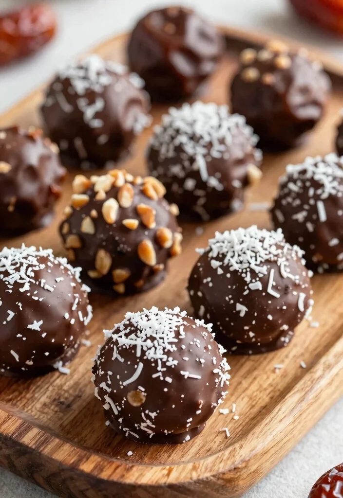 12 Healthy Date Recipes for Naturally Sweet Snacks 1 12 Healthy Date Recipes for Naturally Sweet Snacks 1. Chocolate Dipped Date Energy Bites 0