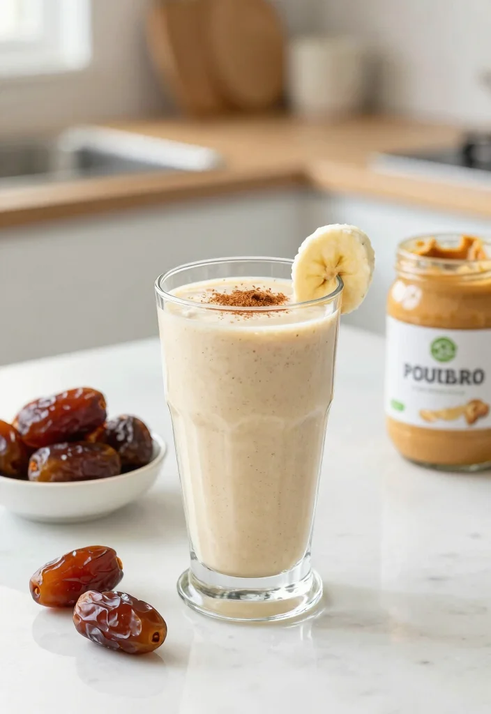 12 Healthy Date Recipes for Naturally Sweet Snacks 67 12 Healthy Date Recipes for Naturally Sweet Snacks 7. Date and Peanut Butter Smoothie 0