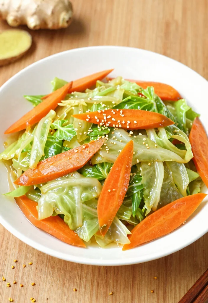 12 Healthy Indian Recipes with Lighter Spiced Flavors 5. Cabbage and Carrot Stir Fry 0