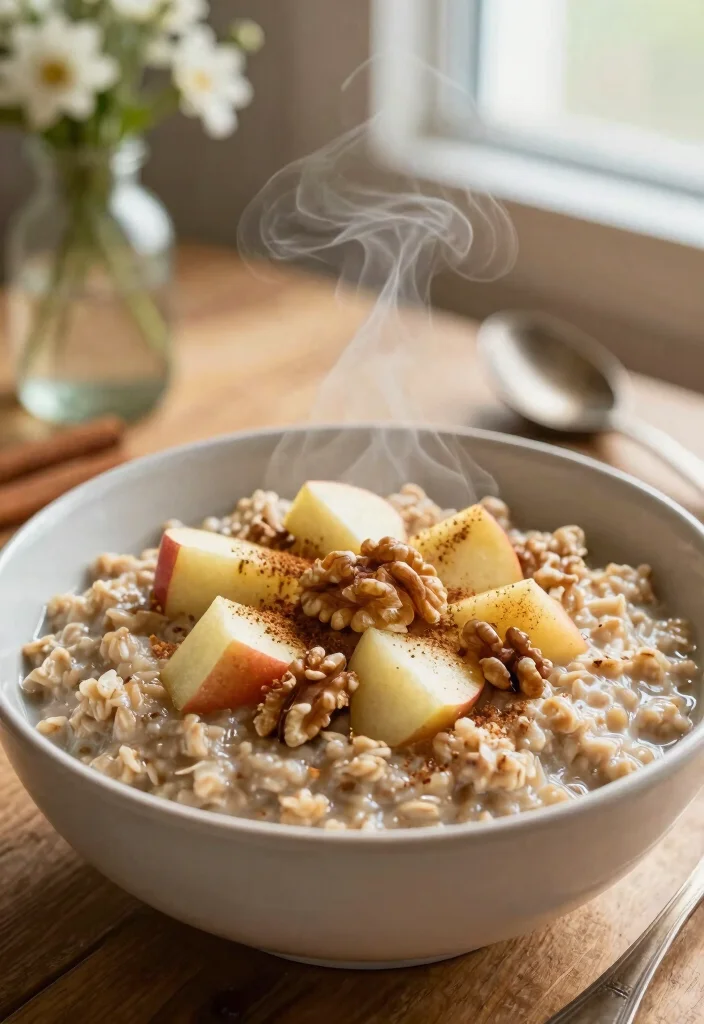 12 Healthy Oatmeal Recipes for Simple Wholesome Breakfasts 1. Classic Cinnamon Apple Oatmeal 0