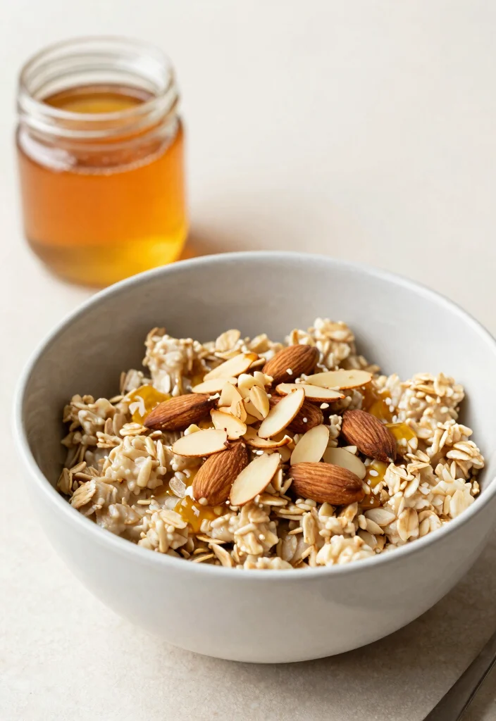12 Healthy Oatmeal Recipes for Simple Wholesome Breakfasts 11. Honey Almond Oatmeal 0
