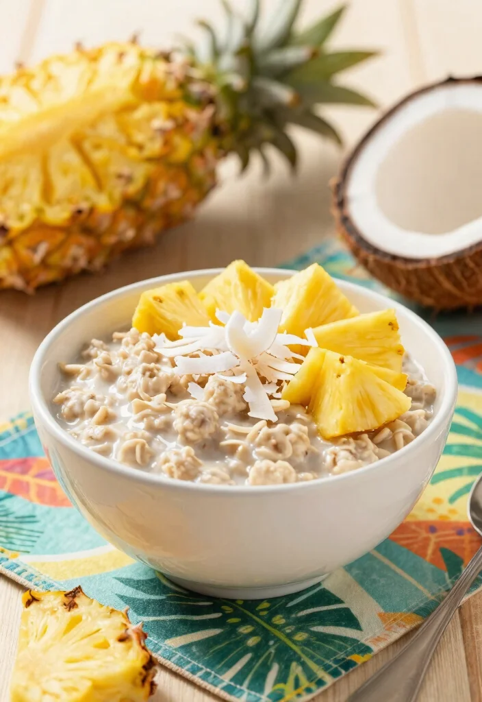 12 Healthy Oatmeal Recipes for Simple Wholesome Breakfasts 6. Tropical Coconut Oatmeal 0