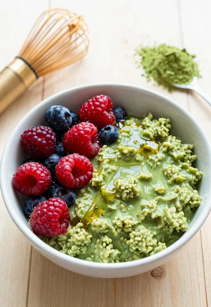 12 Healthy Oatmeal Recipes for Simple Wholesome Breakfasts 8. Matcha Green Tea Oatmeal 0