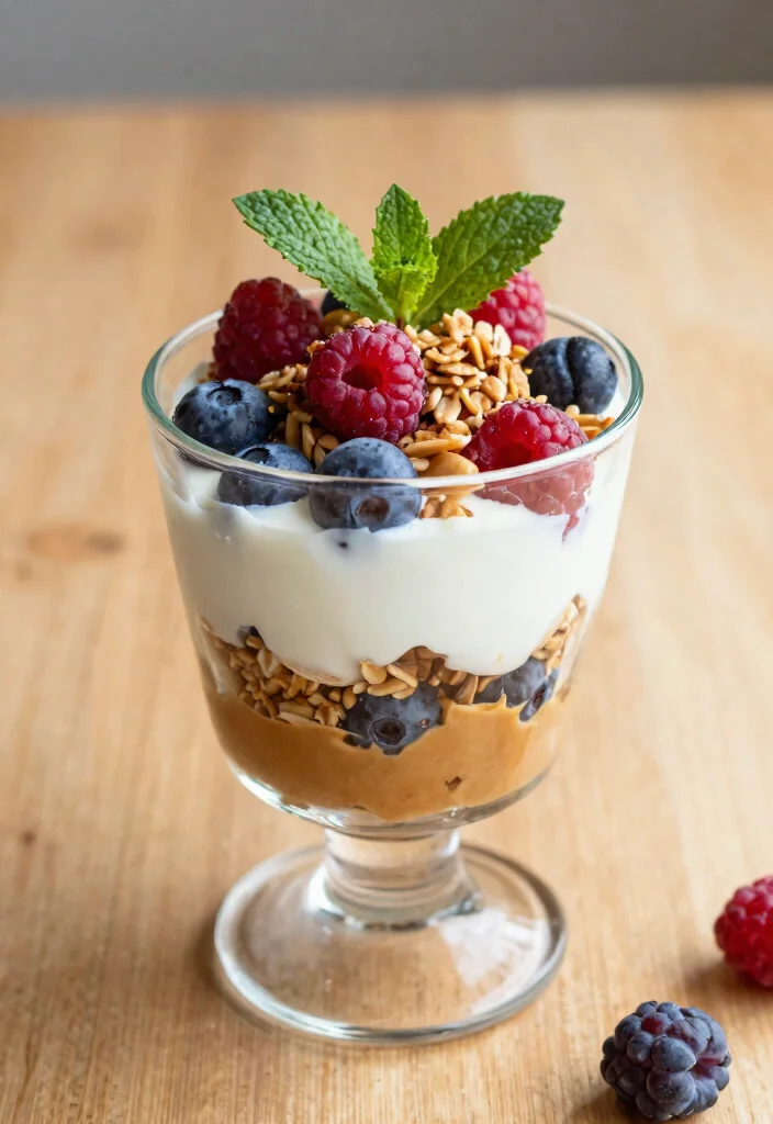 12 Healthy Peanut Butter Recipes for Balanced Everyday Meals 56 12 Healthy Peanut Butter Recipes for Balanced Everyday Meals 6. Peanut Butter and Yogurt Parfait 0