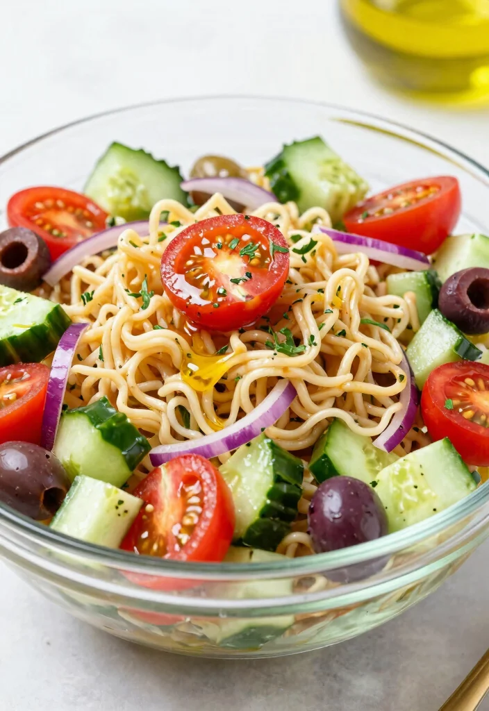 12 Healthy Ramen Recipes for Lighter Comfort Bowls 12. Mediterranean Ramen Salad 0