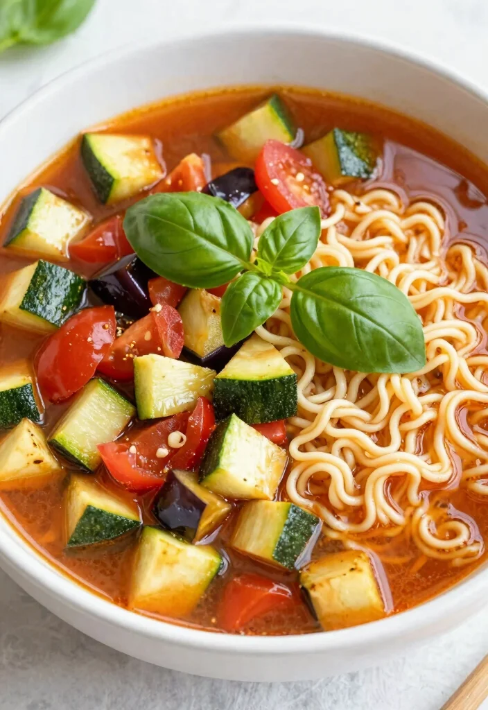 12 Healthy Ramen Recipes for Lighter Comfort Bowls 7. Ratatouille Ramen 0