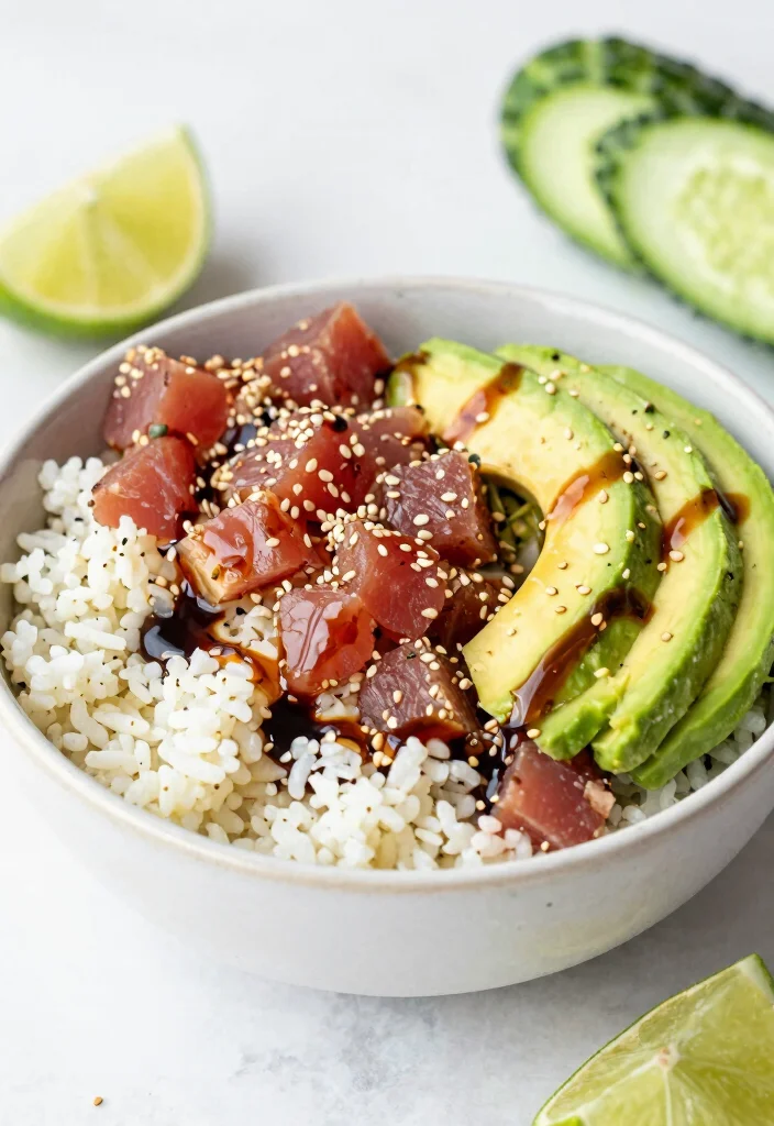 12 Keto Seafood Recipes for Easy Low Carb Dinners 10. Spicy Tuna Poke Bowl 0