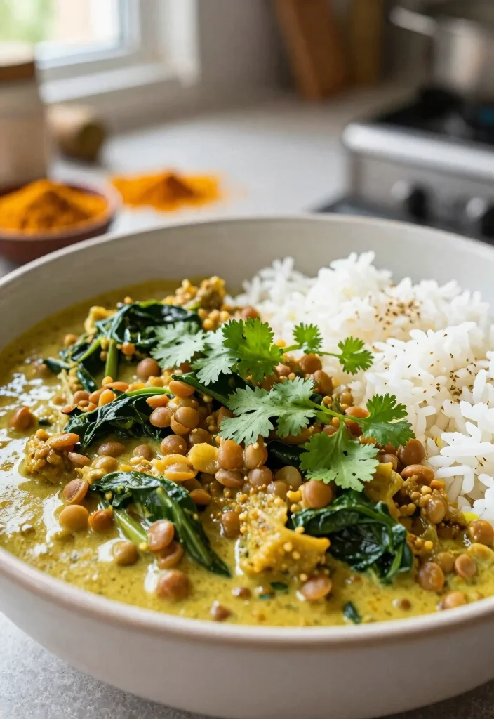 12 Lentil Dinner Recipes for Hearty Plant Based Meals 2. Creamy Lentil and Spinach Curry 0